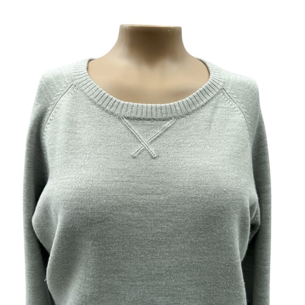 French Connection Light Gray Pullover Crewneck Lo… - image 4